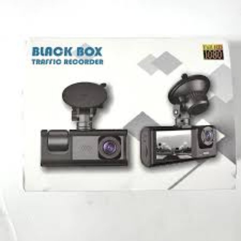 Dash Cam Full UHD 4K Vehicle Black Box DVR Dual Lens Camera Rotation Loop NWT